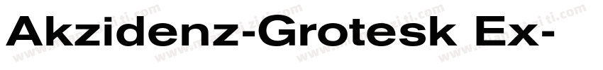 Akzidenz-Grotesk Ex字体转换